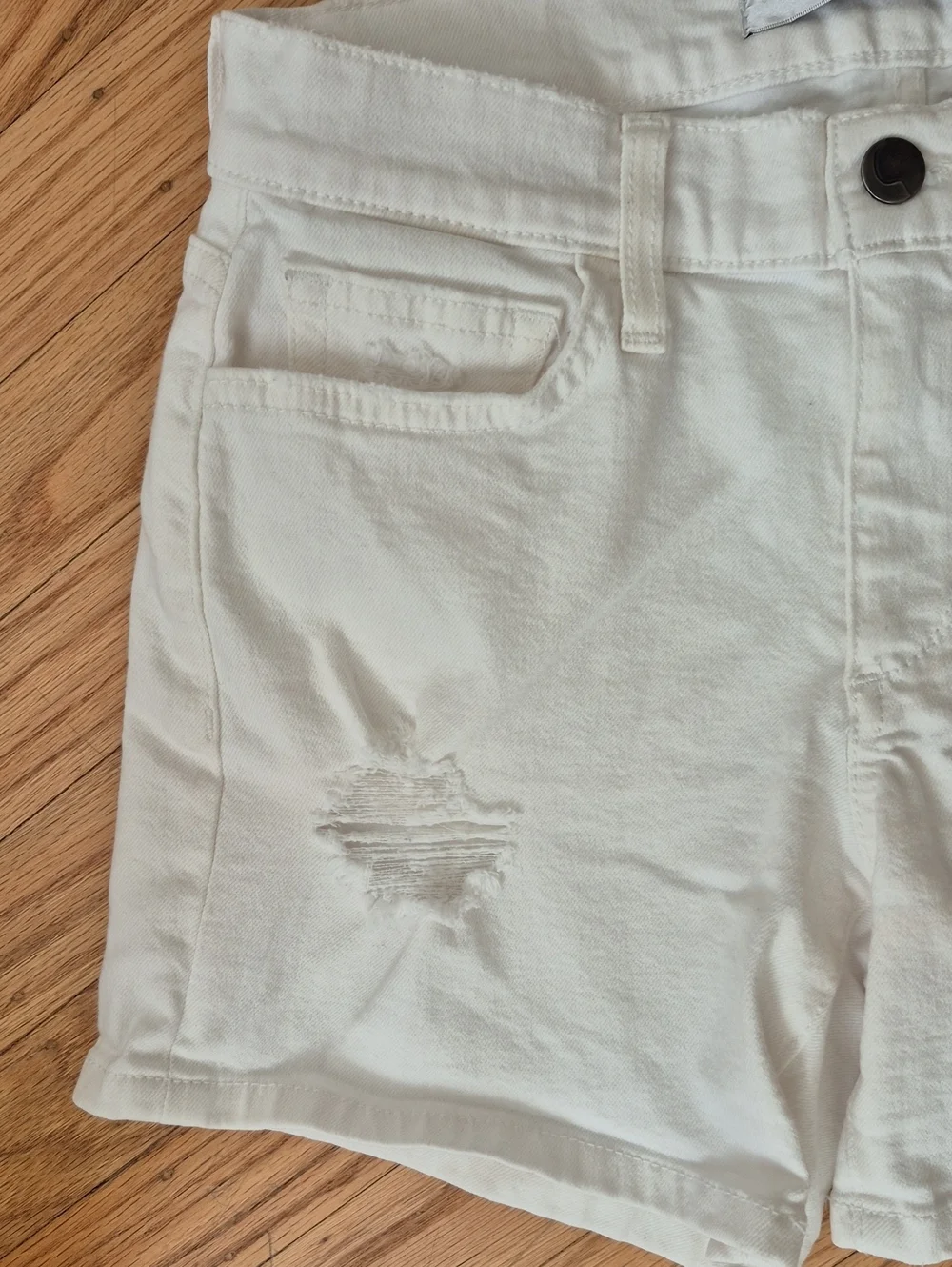 Joe's Women's White Distressed Jeans Stretch Denim Shorts Size 26